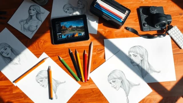 How AI references made my hand drawn art better